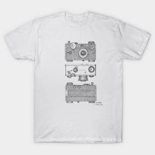 Camera Vintage Patent Drawing T-Shirt